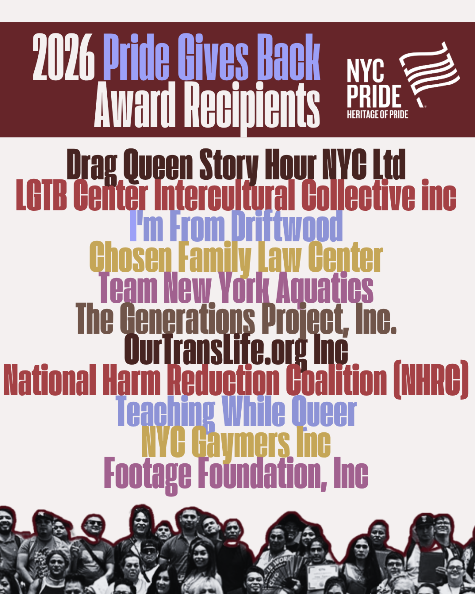 Pride Gives Back 2026 Grantees